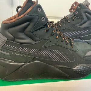 PUMA RS Running System Black High-Top Sneakers sz 12 NEW